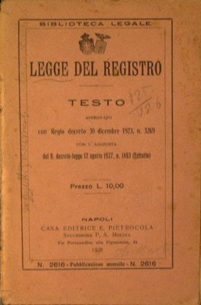 Legge del registro