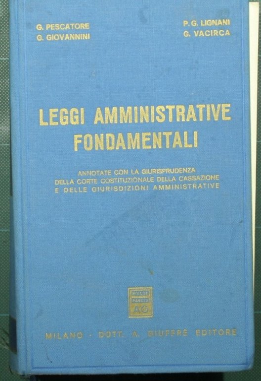 Leggi amministrative fondamentali