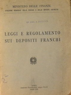 Leggi e regolamenti sui depositi franchi