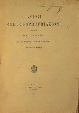 Leggi sulle espropriazioni