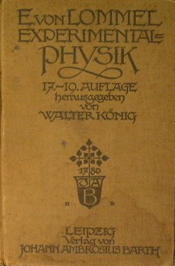 Lehrbuch der experimentalphysik