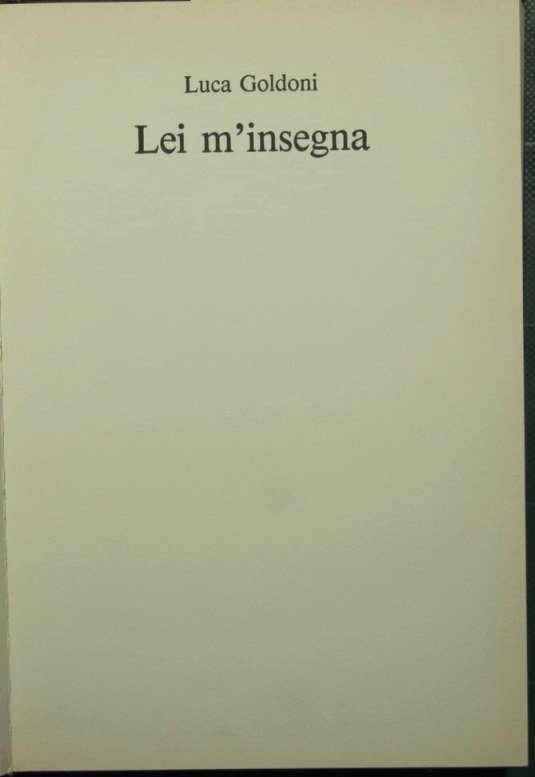 Lei m'insegna | Immagine principale