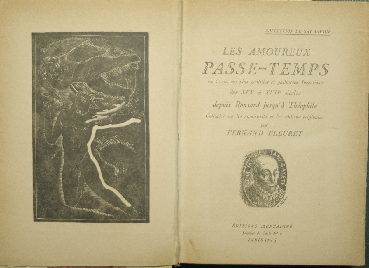 Les amoureux passe-temps ou Choix des plus gentilles et gaillardes …