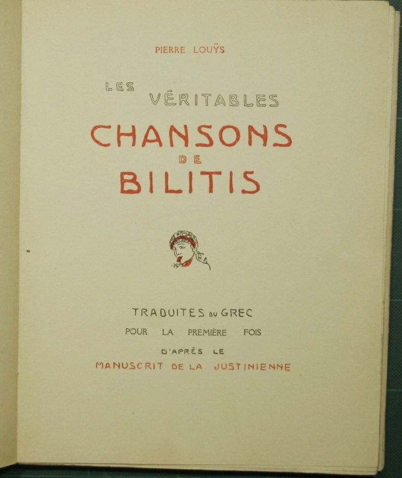Les veritables - Chansons de Bilitis