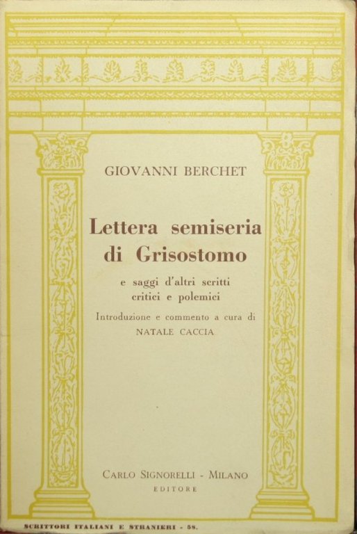 Lettera semiseria di Grisostomo