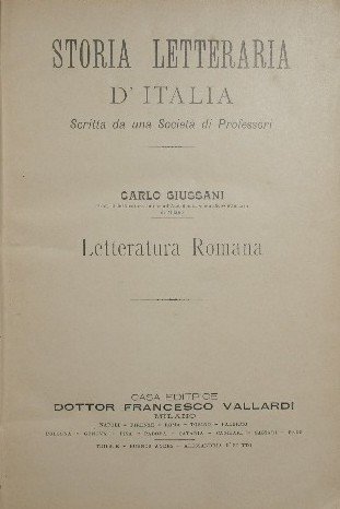 Letteratura Romana