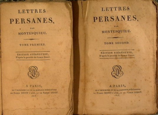 Lettres persanes par montesquieu