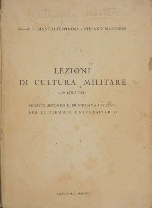 Lezioni di cultura militare