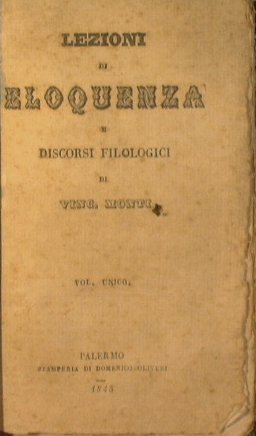 Lezioni di Eloquenza di discorsi filologici