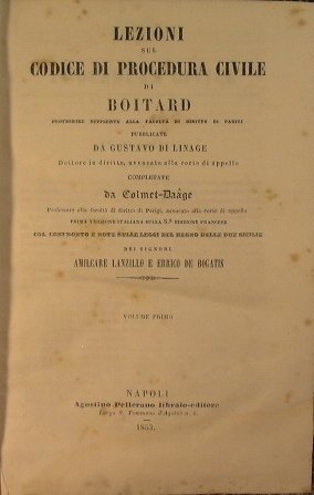 Lezioni sul codice di procedura civile di Boitard