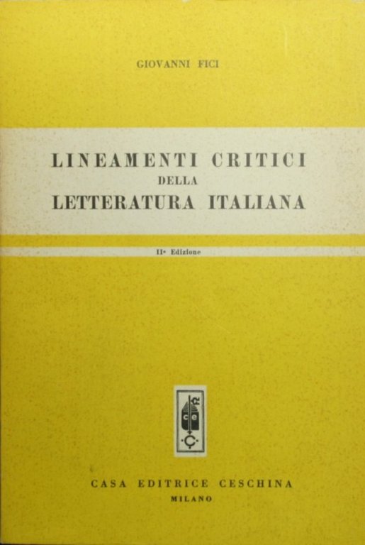 Lineamenti critici della letteratura italiana