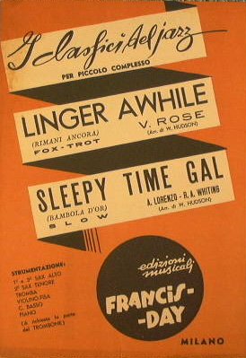 Linger Awhile ( fox trot ) - Sleepy time gal …