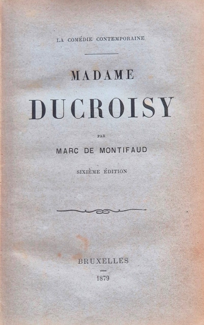 Madame Ducroisy