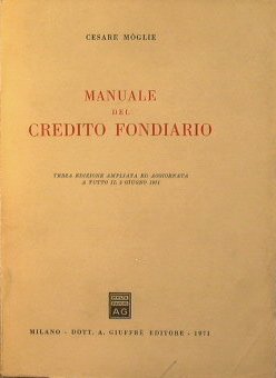 Manuale del credito fondiario