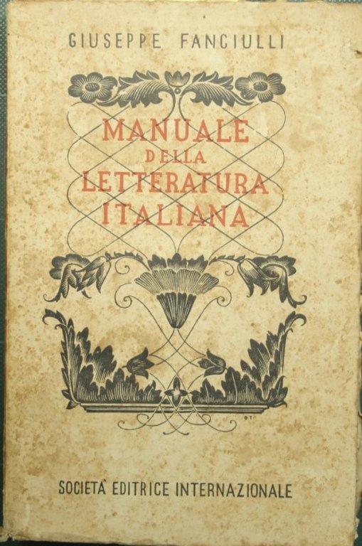 Manuale della letteratura italiana
