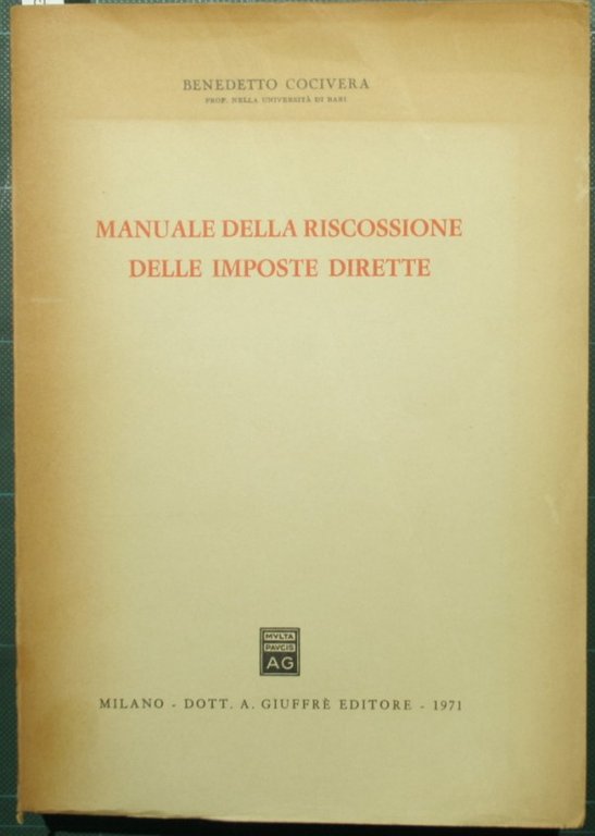 Manuale della riscossione delle imposte dirette