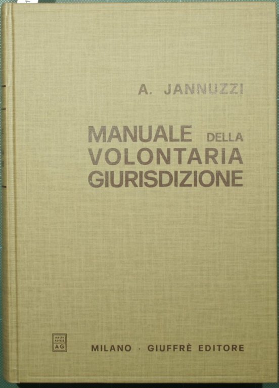 Manuale della volontaria giurisdizione