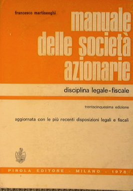 Manuale delle Società azionarie.