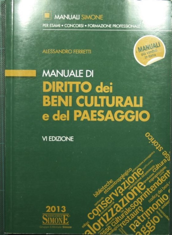 Manuale di diritto dei beni culturali e del paesaggio