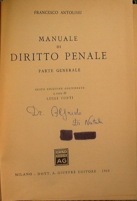 Manuale di diritto penale - Leggi complementari. I reati fallimentari …