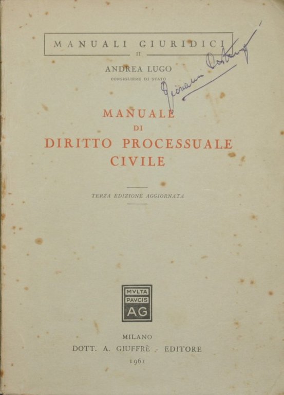 Manuale di diritto processuale civile