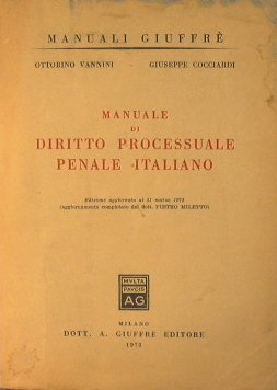 Manuale di diritto processuale penale italiano