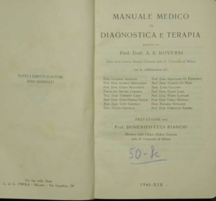 Manuale medico di diagnostica e terapia