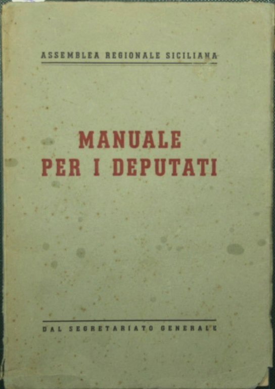 Manuale per i deputati