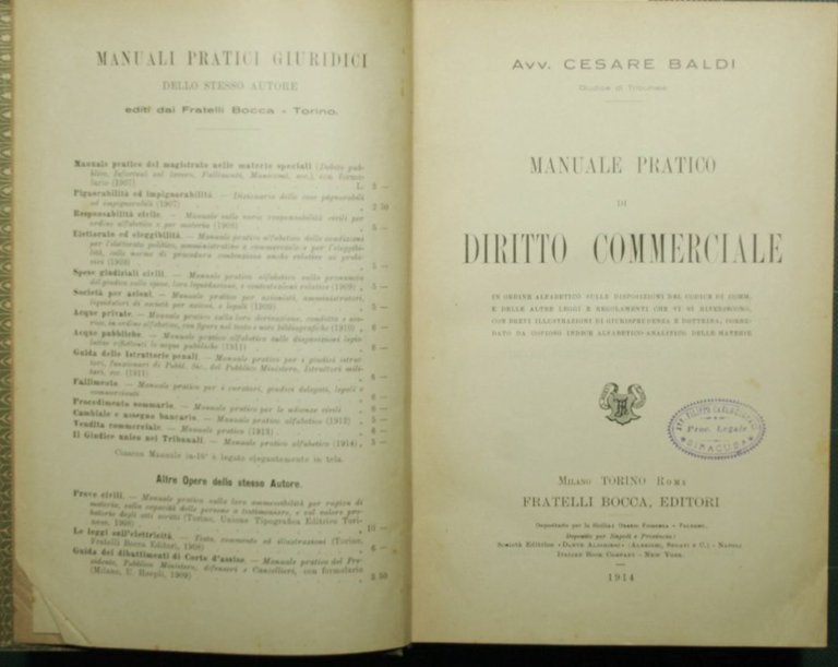 Manuale pratico di diritto commerciale