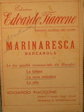 Marinaresca ( barcarola )