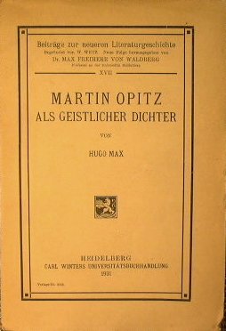 Martin Opitz als geistlicher Dichter