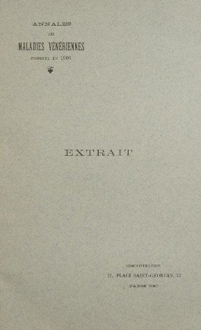 Mémoires - Un cas de chancre syphilitique de la muqueuse …