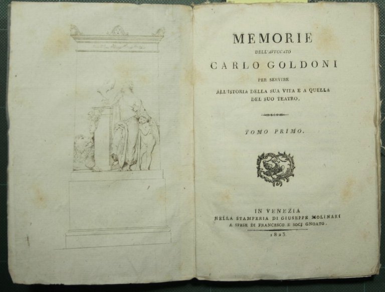 Memorie dell'Avvocato Carlo Goldoni - Vol. I