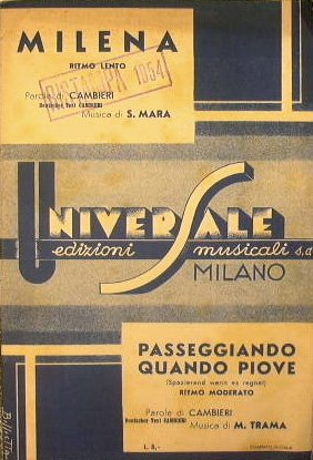 Milena ( ritmo lento ) - Passeggiando quando piove ( …