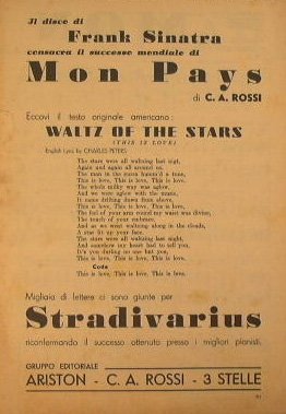 Mon Pays ( valzer lento ) - Stradivarius ( valzer …