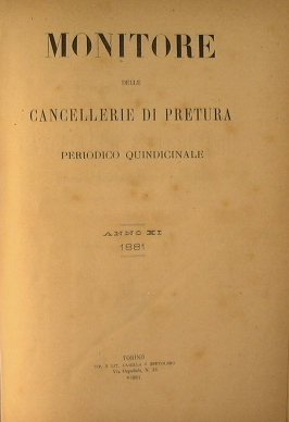 Monitore delle Cancellerie di Pretura.