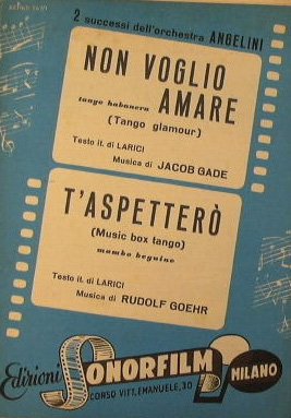 Non Voglio Amare ( tango glamour ) - T'aspettero ( …