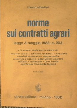 Norme sui contratti agrari.