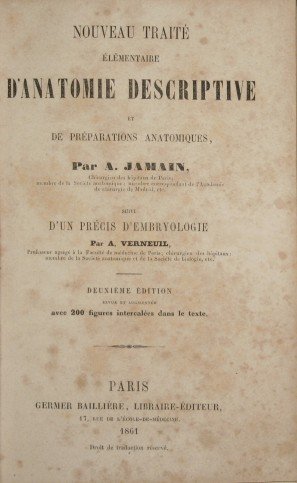 Nouveau traité élémentaire d'anatomie descriptive e de préparations anatomiques