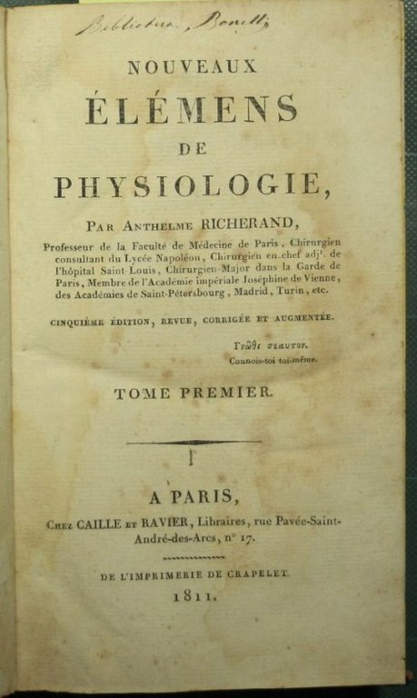 Nouveaux elemens de physiologie