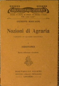 Nozioni di agraria esposte in quadri sinottici
