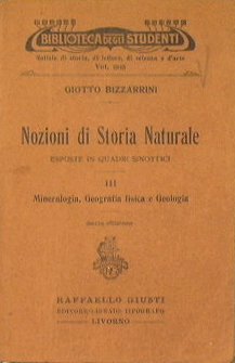 Nozioni di storia naturale esposte in quadri sinottici