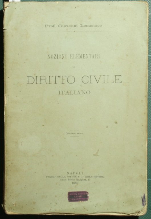 Nozioni elementari di diritto civile italiano