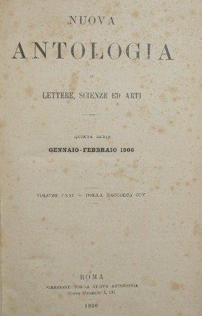 Nuova antologia. Vol. CXXI