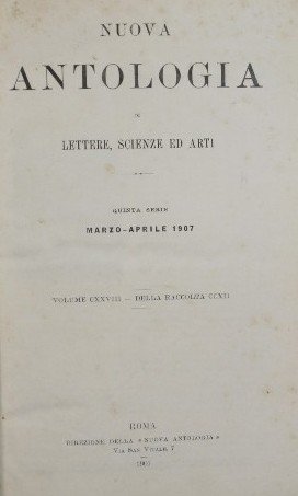Nuova antologia. Vol. CXXVIII