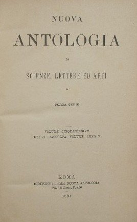 Nuova antologia. Vol. L