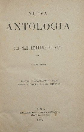 Nuova antologia. Vol. LIV