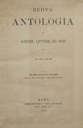 Nuova antologia. Vol. LXXIII
