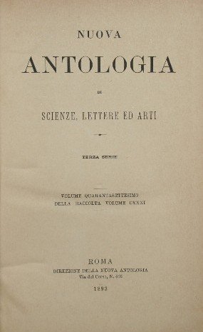 Nuova antologia. Vol. XLVII