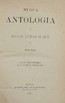 Nuova antologia. Vol. XXVII